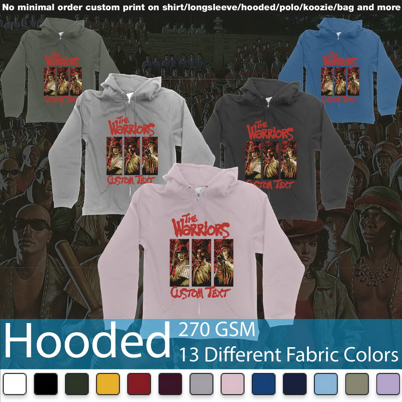 The Warriors 1979 Custom Text Birthday Hooded Samples On Demand Printing Bali