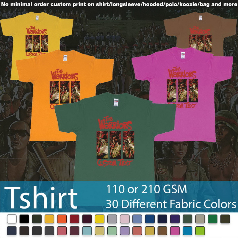 The Warriors 1979 Custom Text Birthday Roundneck Tshirt Samples On Demand Printing Bali