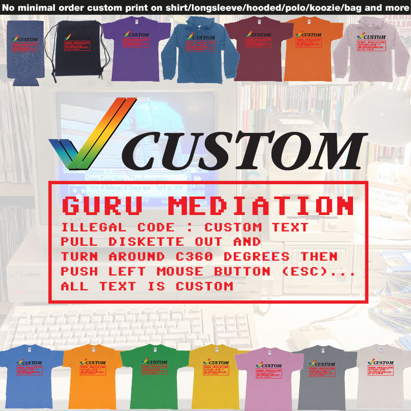 Amiga Guru Mediation Logo All Custom Text Print 02 Overview Design Samples