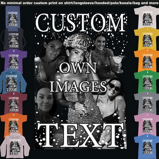 Photo Collage Bootleg Personalised Photos Text Design Black White